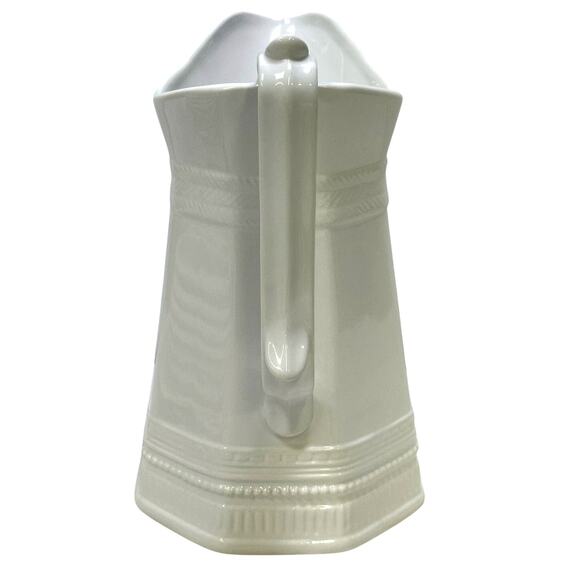 Chantilly White Graphic Studio Nova Embossed 9" Serving Pitcher - Picture 2 of 7